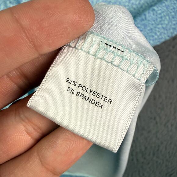 Peter Millar Summer Comfort The Lizard King Polo Shirt Mens L Blue Performance - Picture 4 of 8